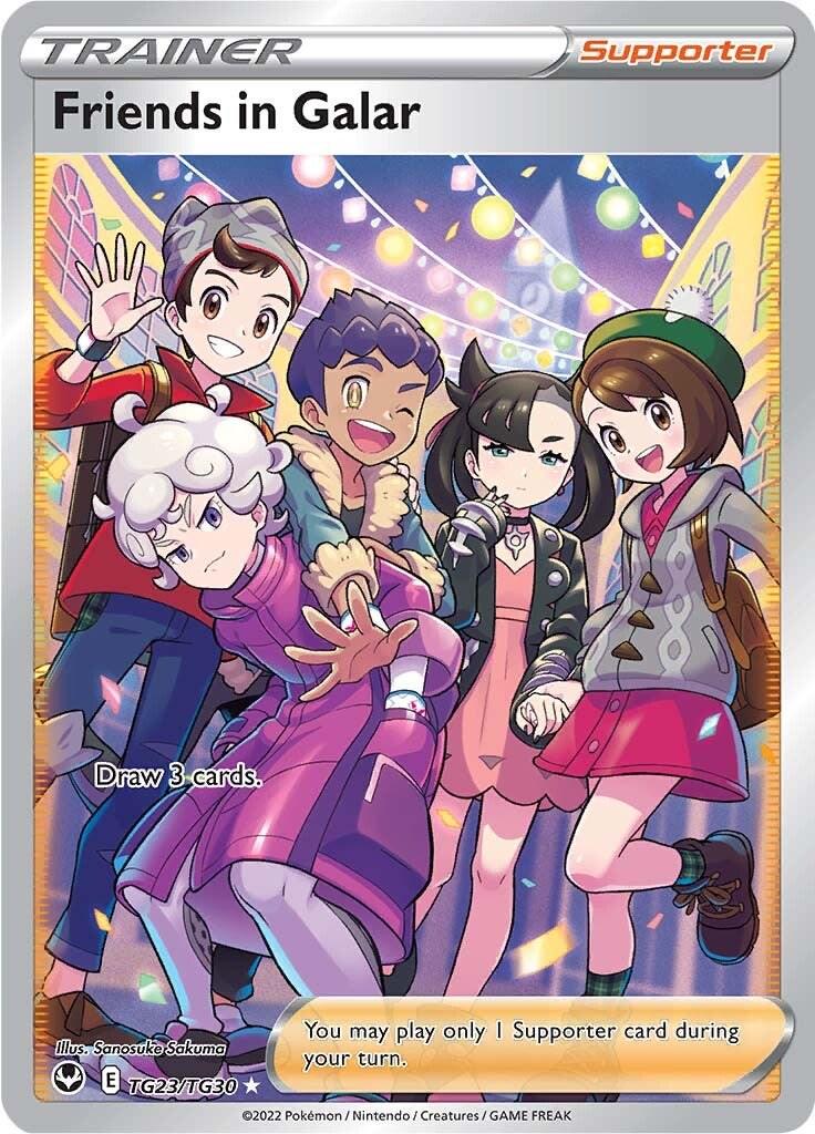 Silver Tempest Friends in Galar Pokémon card